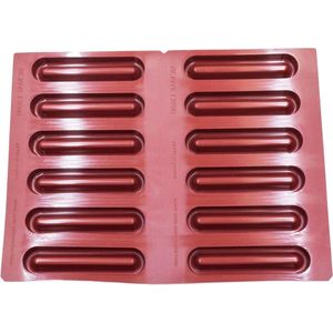 Siliconen bakvorm 40 x 30 cm - 12 taartbodems - anti-aanbaklaag - Frankrijk gemaakt