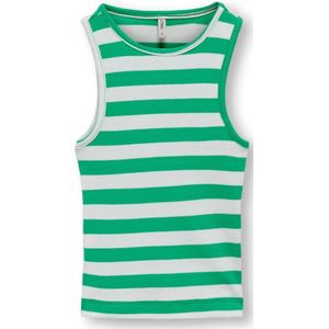 ONLY mini meisjes tanktop KENYA Deep Mint Cloud Dancer Regular Fit