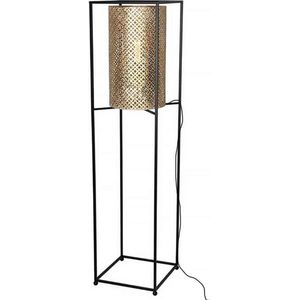 Freelight - Vloerlamp Petrolio H 152 cm B 35 cm goud zwart