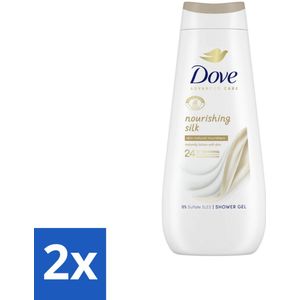 Dove Douchecrème - Nourishing Silk - 400 ml - Voordeelverpakking - 2 stuks