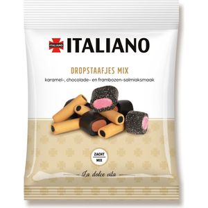 Italiano Dropstaafjes Mix | Zakje | 12 x 170 gram