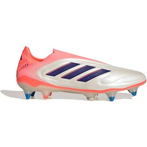 adidas Copa Pure III Elite - Veterloze Voetbalschoenen - Gebroken Wit Blauw Roze - IJzeren Noppen