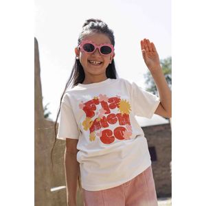 Oversized T-shirt Meisjes – Flamengo Bloemenprint | AM.Zoe.77 | Ammehoela 98-104