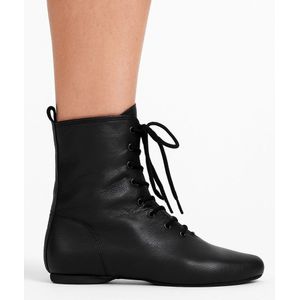 Dancer Dancewear - Jazzlaarsjes - Zwart - Leren Jazzboots met Suède Splitzool
