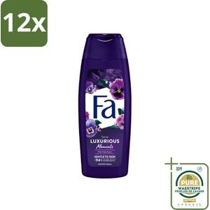 Fa - Luxurious Moments - Douchecrème - Roze Viooltjes - 250 ml - Voordeelverpakking - 12 stuks - Luxe Douche - Huidverzorging
