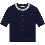 Janice - Vest Donkerblauw Janice Steentjes Donkerblauw Moon