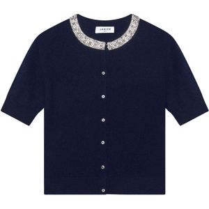 Janice - Vest Donkerblauw Janice Steentjes Donkerblauw Moon