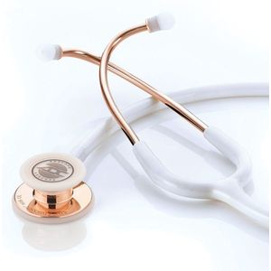 Adscope® 608 Convertible Clinician Stethoscoop Rose Gold/White