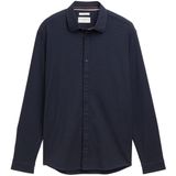 TOM TAILOR - Overhemd - Navy/Zwart - Slim Fit - Lange Mouw