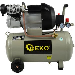 GEKO 50L luchtcompressor - V-Twin - 8 bar - 410 L/min - oliesmering