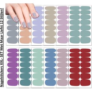 Nagelstickers XXL- SET | Nail Wraps | Nail Art | Manicure Set | 12 Stijlen