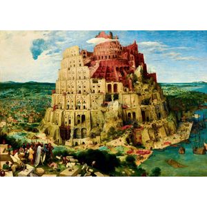 Pieter Breughel Sr - De Toren van Babe - 1563 (1000 Stukje - Kunst Puzzel)