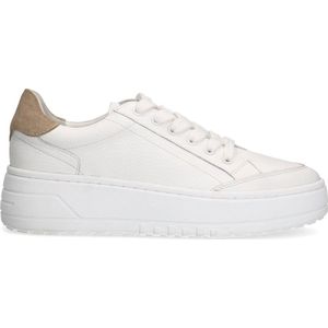 MANFIELD X INTERIEUR VAN MIES - Dames - Witte leren sneakers - Maat 38