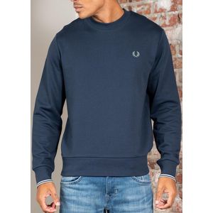 Fred Perry Crew neck sweatshirt - dark airforce light ice bayleaf