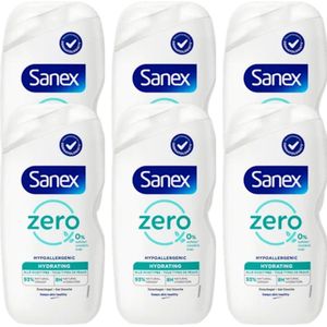Sanex - Zero % - Douchegel - Voordeelverpakking - 6x400ml