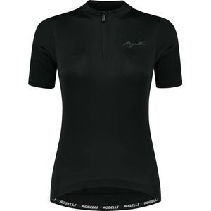 Rogelli Core Fietsshirt Dames - Korte Mouwen - Wielrenshirt - Zwart - Maat XS