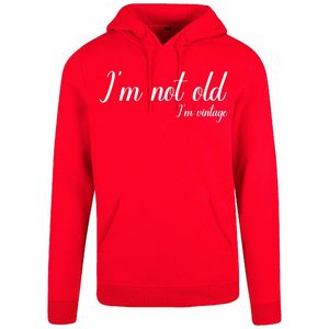 7311 - Hoodie - I'm not old-Red-M