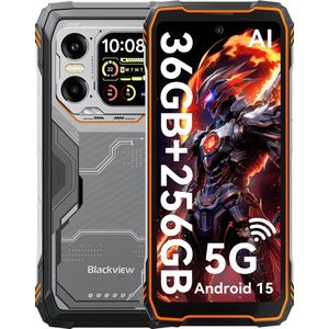 Blackview XPLORE 1 - Robuuste Smartphone - 5G - 36GB RAM - 256GB ROM - 20000mAh - 6.78 inch - Robuuste Telefoon - Nachtzicht - Android 15 - NFC - GPS - Oranje