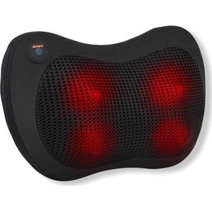 ClinicDoctor Elektrisch Shiatsu verwarmde massagekussen met stoelgesp - Thuis - Kantoor - auto - massage - Zwart