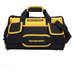 Gereedschapstas Heavy Duty Grote Nylon Smart Tool Opbergtas- 406 cm- 8 Buiten- & 19 Binnenzijvakken met Verwijderbare/Verstelbare Schouderriem