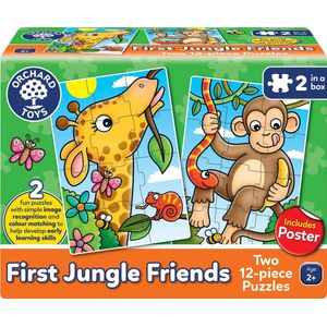 Orchard Toys - First Jungle Friends Puzzle - Puzzel in jungle thema - 24 puzzelstukken - vanaf 2 jaar