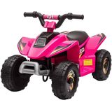 HOMCOM - Rijdauto - Roze - 72x40x45,5 cm - Elektrisch Voertuig voor Kinderen
