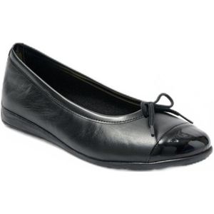 Zachte leren ballerina's, comfort wijdte