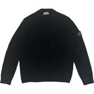 Stone Island Maglia Wool Crewneck 'Zwart'.