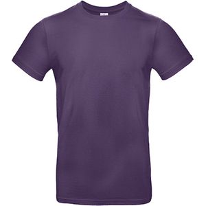 2-Pack herenshirt 'E190' met ronde hals B&C Collectie Urban Purple maat XS