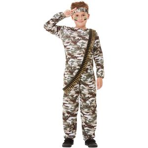 FUNIDELIA Leger Pak voor meisjes en jongens - 7-9 jaar (134-146 cm)