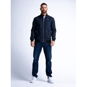 Petrol Industries - Heren Bomber Jas Palmbreeze - Blauw - Maat XL