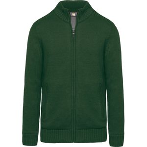 Pullover/Cardigan Heren S WK. Designed To Work Lange mouw Forest Green 50% Katoen, 50% Acryl