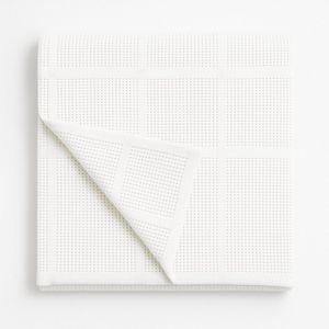 Pure'Cotton Plaid - 100% Katoen - 130x180 cm - Ideaal Zomers - Ademend - Bank en Bed - Dekentje Ledikant - Wit