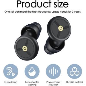 Oordopjes voor Slaap, Ruisonderdrukking tot 28 dB, Siliconen, Herbruikbaar en Comfortabel, Geschikt voor Werk en Studie