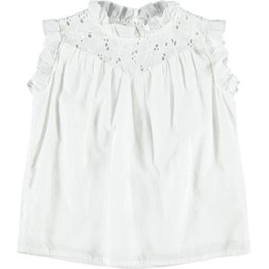 Name it blouse meisjes - wit - NKFfanne - maat 134/140