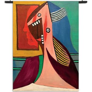 Velours Wandkleed Picasso De Vrouw 1929 Rechthoek Verticaal S (85 X 60 CM) - Wandkleden - Met roedes