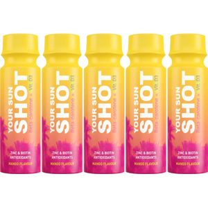 5x 80ml - Your Sun SHOT - Mango - Sunshot - Tanshot - Gezondheidsdrank