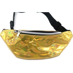 Fanny Pack - Carnaval en Festival Tas Shiny - 30x10 cm - Goudkleurig