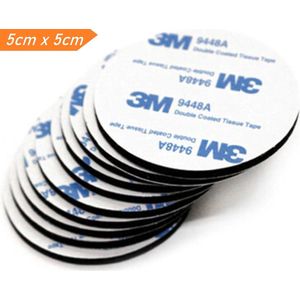 25 stuks | 3M | Ronde | Dubbelzijdige Zelfklevende Tape | Stickers | Montage | Hobby & Knutselen | Foampad - 50 x 50 mm |