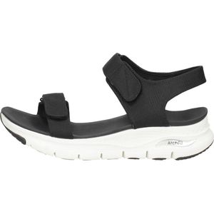 Skechers Arch Fit - Touristy Sandalen Plat - zwart - Maat 37