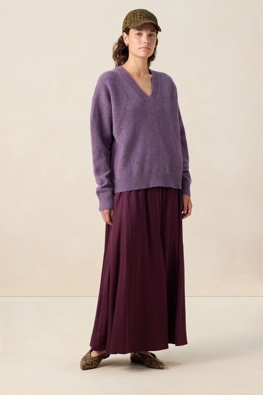 Sissy-Boy - Paarse trui met V-hals