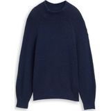 Tom Tailor - 1047670 - Sweatshirt - Losvallend - Opstaande Kraag - Ribstructuur