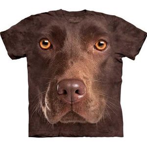 T-shirt Chocolate Lab Face S