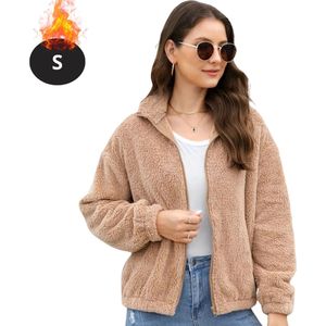 Livano Winterjas - Dames Winterjas - Winter - Volwassen - Stijlvol - Lange Jas Dames - Mantel Vrouwen - Kameel - S