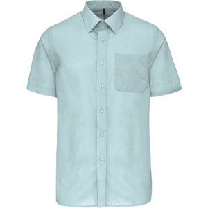 Overhemd Heren 5XL Kariban Korte mouw Ice Mint 65% Polyester, 35% Katoen