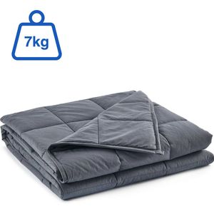 Vivid Green Verzwaringsdeken 7 kg - Weighted Blanket - Zwaarte - Verzwaarde Deken - 4 Seizoens - Grijs