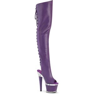 Pleaser - SPECTATOR-3030 Plateau overknee Laarzen - 36 Shoes - Paars