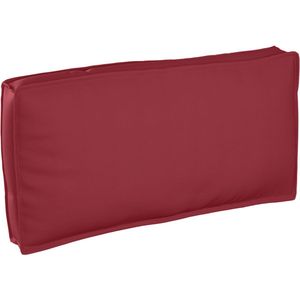 vidaXL - Palletkussen - voor - Zit-/Rugleuning - Wijnrood - 120x60x12 - cm - Oxford - Stof