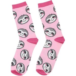 Leuke luiaard sokken - Multipack 3 paar sokken - Dieren - Maat 35-38