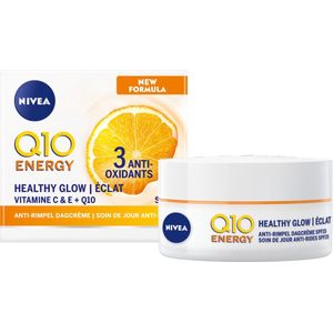 NIVEA Q10 Energy Anti-Rimpel Dagcrème - Moisturizer - Normale en vermoeide huid - SPF 15 - Met vitamine C en Q10 - 50 ml